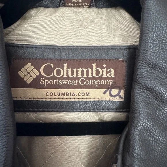 Columbia Men's Dark Brown Leather Jacket - Picture 2 of 9